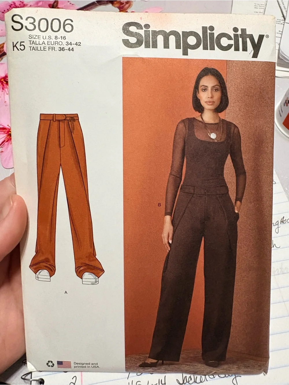 BN UNCUT SIMPLICITY 3006 K5 Woman's Pants Sewing Pattern